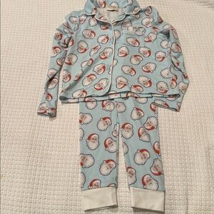 Pink Lily Kids Santa Print Pajamas.  Size 4. Like new
